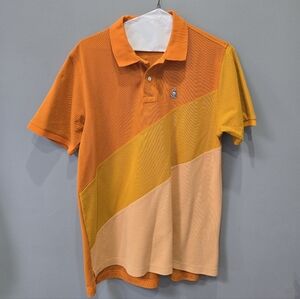 Psycho Bunny Men's Orange Polo XL